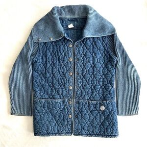 Vintage 1990’s Blue Willi’s Indigo Quilted Denim Jacket
